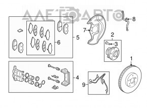Front Right Caliper Assembly for 2013 Acura MDX, 2 Pistons