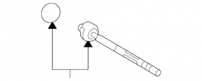 Steering rod right Lexus RX300 98-03