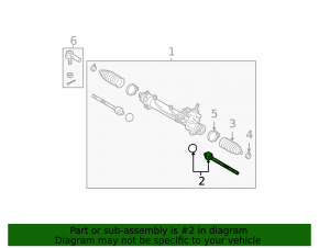 Steering rod right Lexus RX300 98-03 CTR