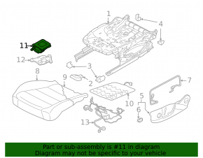 Passenger presence sensor VW Taos 22-25