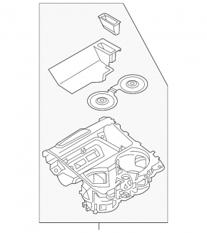 BMW X3 G01 18-21 Center Console Pocket for Wireless Charging