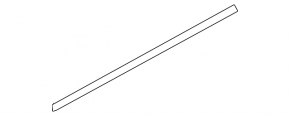 Front left door seal BMW 5 F10 11-16 lower