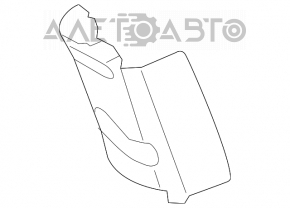 Center pillar trim upper belt left Mini Cooper F56 3d 14- gray, rubbed