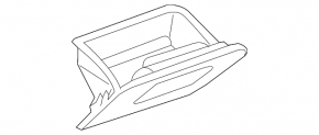 Box pocket front panel VW Beetle 12-19 black