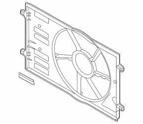 Diffuser radiator shroud bare Audi A3 22-25 2.0, Brose