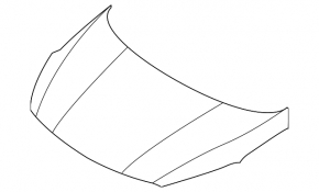 Naked hood Kia Forte 4d 17-18 rest