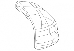 Left side mirror cover for a 12-12 Honda Civic