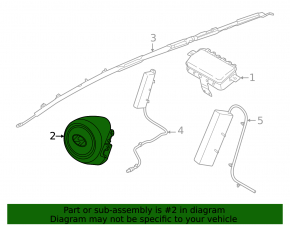 The steering wheel airbag for the driver's Hyundai Tucson 22-24 is black and melted.