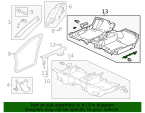 Honda Accord 13-17 hybrid floor covering