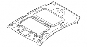 Kia Optima 11-15 headlining gray for sunroof