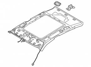 Kia Optima 16-20 ceiling trim for panoramic ser