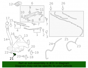 Subaru Outback 15-19 Washer Fluid Level Sensor