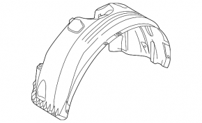 Front left fender liner Ford Transit Connect 10-13