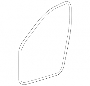 Front left door opening seal Mercedes CLS-class C218 12-18 black