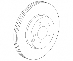 Front left brake disc Mercedes C-class 43 AMG W206 23-26 370/36mm, AWD