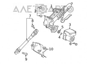 Mazda 6 18-21 Electric Power Steering Column Assembly