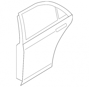 Door bare rear left Mazda6 03-08