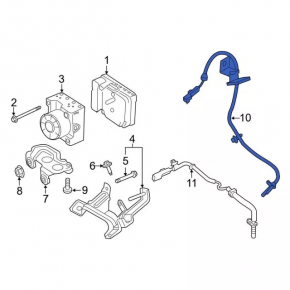 Front left ABS sensor for Ford Edge 15-19