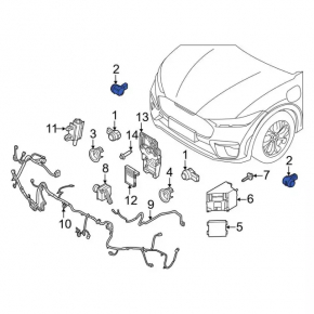 Parking sensors front Ford Explorer 20-23 internal