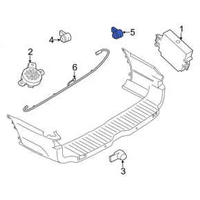 Parking sensors front Ford Explorer 20-23 internal