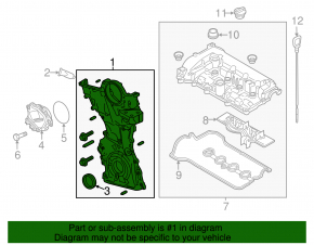 Mazda 3 19-24 2.5 Engine Front Cover