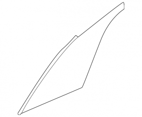 Left rear fender trim for Volkswagen ID.4 21-22, gloss gray