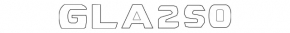 Mercedes GLA 17-20 GLA250 Trunk Door Emblem