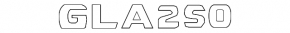 Mercedes GLA 17-20 GLA250 Trunk Door Emblem
