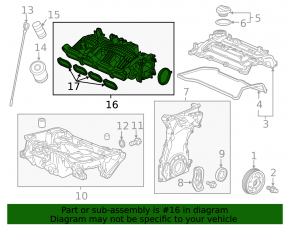 Intake manifold Honda CRV 17-22 1.5T