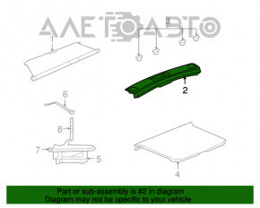 Jeep Patriot 11-17 trunk opening trim beige, scratches