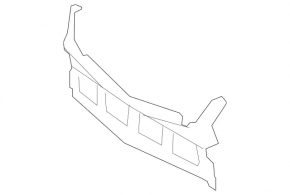 Front bumper central mount Mercedes W221 06-13 complete