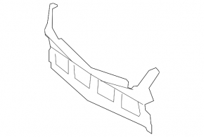 Front bumper central mount Mercedes W221 06-13 complete