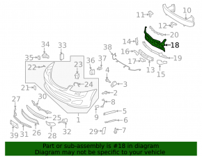 Front bumper central mount Mercedes W221 06-13 complete