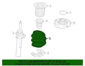 Front right spring BMW X1 F48 17-22