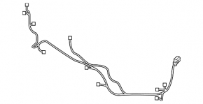 Volvo XC60 22-25 front bumper wiring for parking sensors, fog lights, camera, and park assist