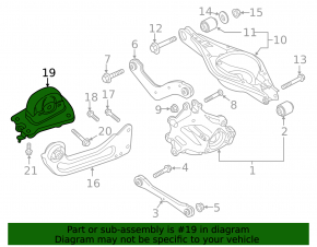 Trailing arm bracket rear left Polestar 2 21-