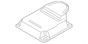 SRS airbag module airbag computer BMW X3 F25 11-14