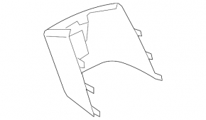 BMW i3 14-21 front center console trim, black