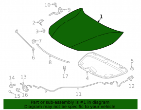 Toyota Corolla 20-21 bare steel hood, Japan built