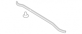 Hood seal on bumper Toyota Camry v70 18-24 L/LE/XLE