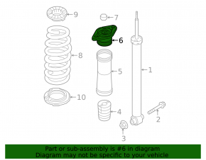 Shock absorber support rear left Kia Optima 16-20