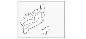 Door handle inner rear left Subaru Forester 14-18 SJ mat