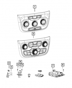 AC And Heater Module Jeep Compass 23-26