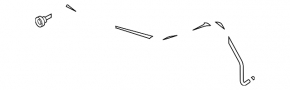 Thin rear air conditioner hose for Mitsubishi Outlander 18-22 PHEV