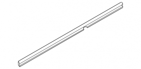 Door sill seal left Nissan Rogue 21-24