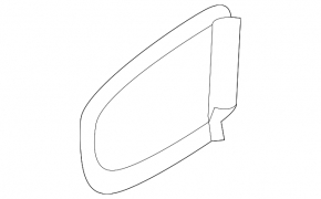 Black inner front right door handle cover for Kia Niro 17-19