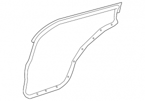 Nissan Rogue 14-20 rear right door seal