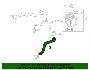 Lower Coolant Hose for Cadillac CTS 14-19 2.0T