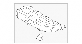 Audi A4 B8 08-16 hood insulation