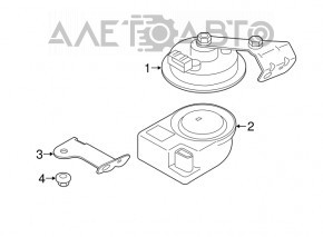 High signal Porsche Macan 15-18 with bracket